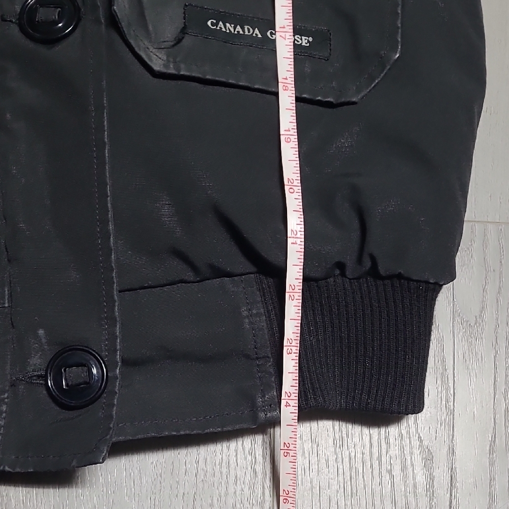 Canada Goose Black Jacket with Fur Hood - Picture 13 of 16